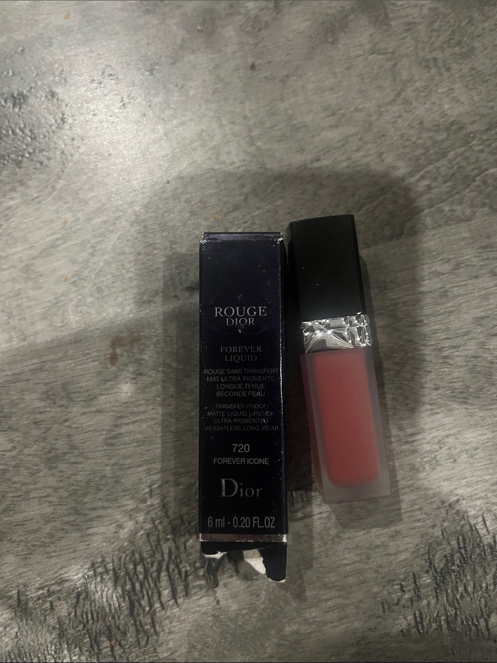 Dior Rouge Liquid Matte Lipstick — Soft Rose Pink 720 Forever Icone